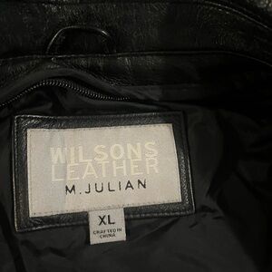 Wilsons Leather Classic Black Outerwear